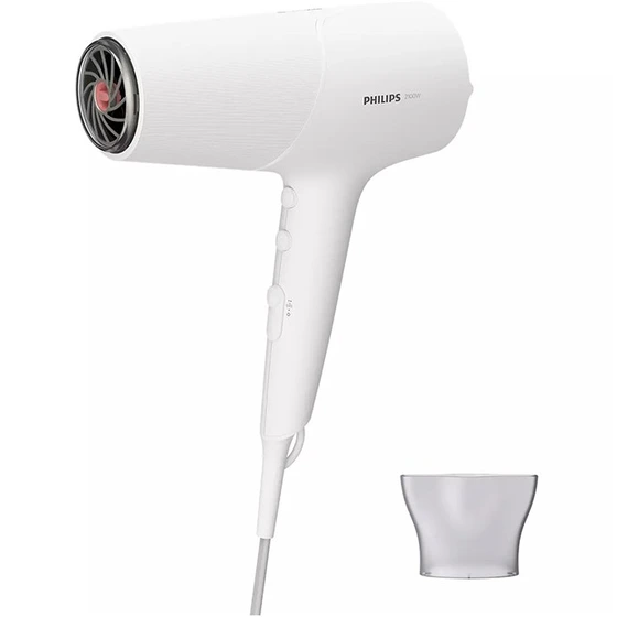 سشوار فیلیپس BHD500 سری 5000 توان 2100 وات سفید و مشکی